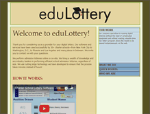 Tablet Screenshot of edulottery.com